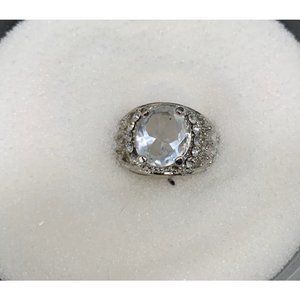 Clear Glass Stone Ring
